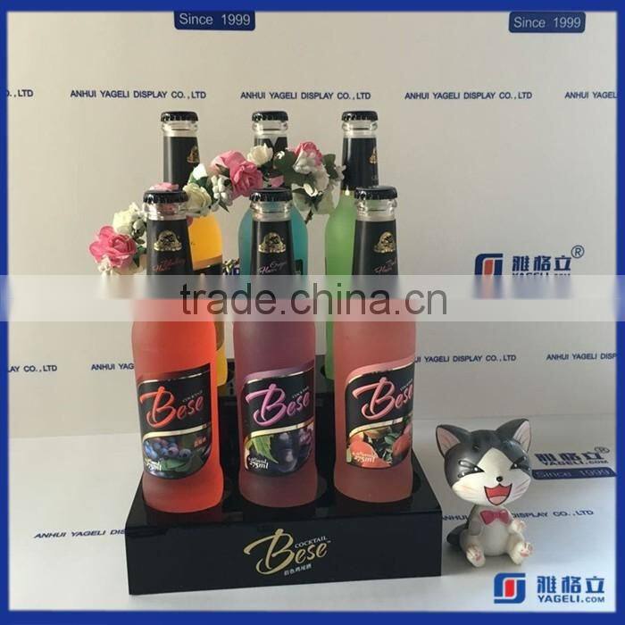 Manufacturer supplier customized acrylic wine bottle rack / customized acrylic wine display rack