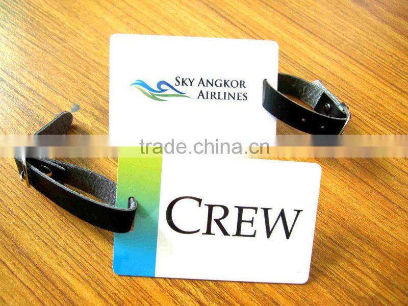 hard plastic logo luggage travel tags (M-PT359)