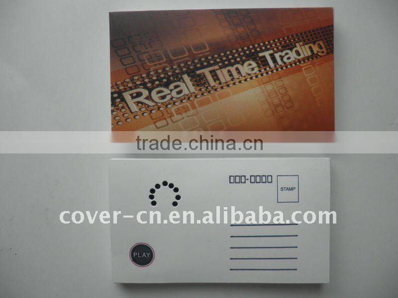 Newest Promotion gifts MP3 Postcards with USB