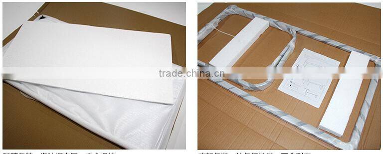 Fashional Retangle Glass Coffee Table With Metal Legs