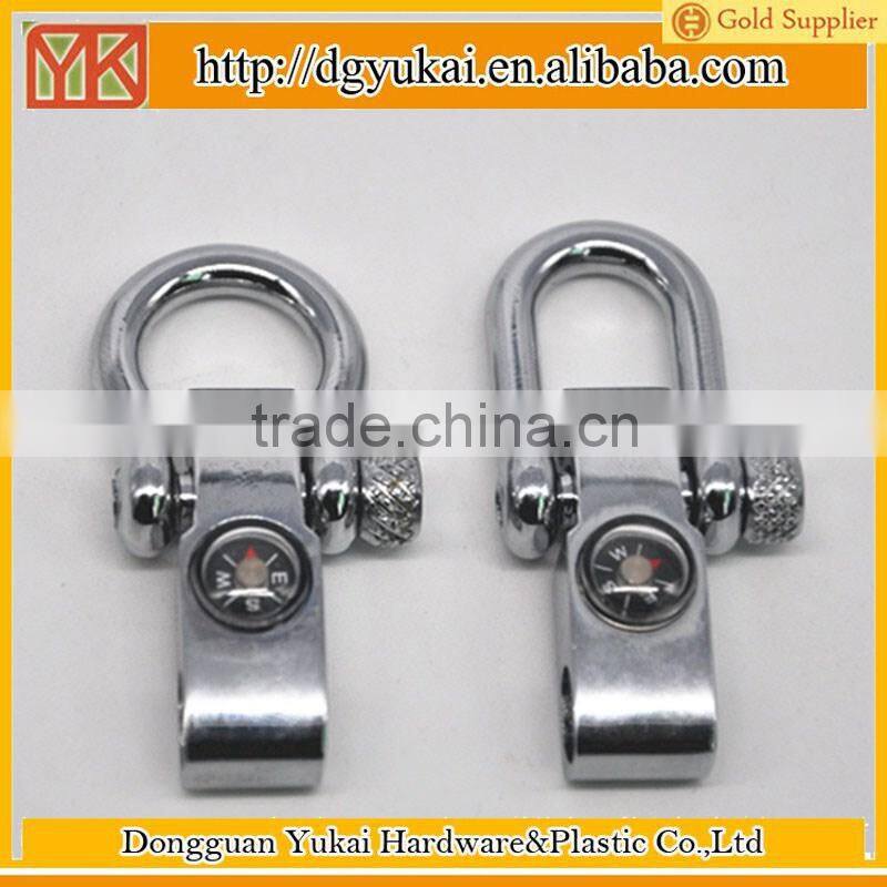 Yukai 5mm Dee shackle clasp with compass for paracord bracelet
