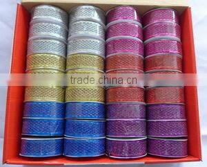 6.3CM Holiday Decorative Colorful Clothing Ribbon /Xmas Tree Ribbon