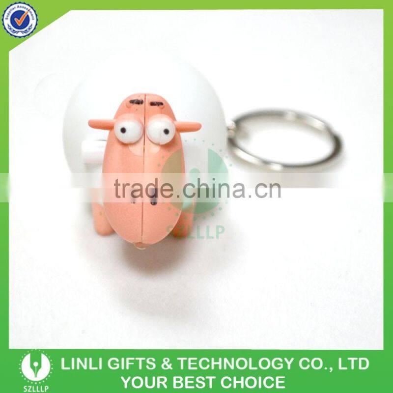 Promotional Led Horse Key Chain with Sound