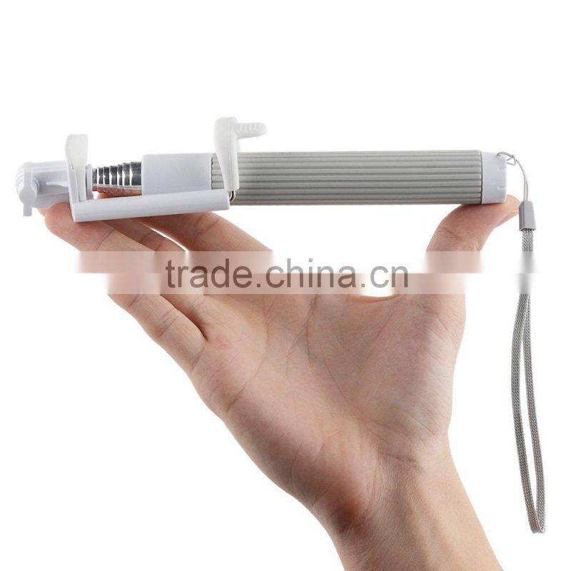 New Arrival Bluetooth Selfie Stick with Integrated Foldable Phone Holder