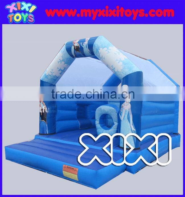 2016 popular frozen theme inflatable bouncer, inflatable bouncy castle for kids