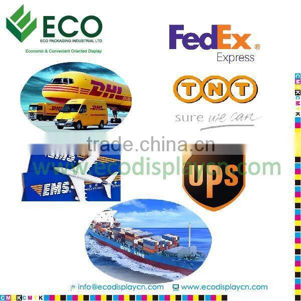 School bus shape for Cardboard book pallet display, advertising display stand