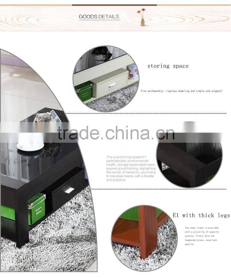 SAIL Factory supply Modern fashion tempered glass coffee table