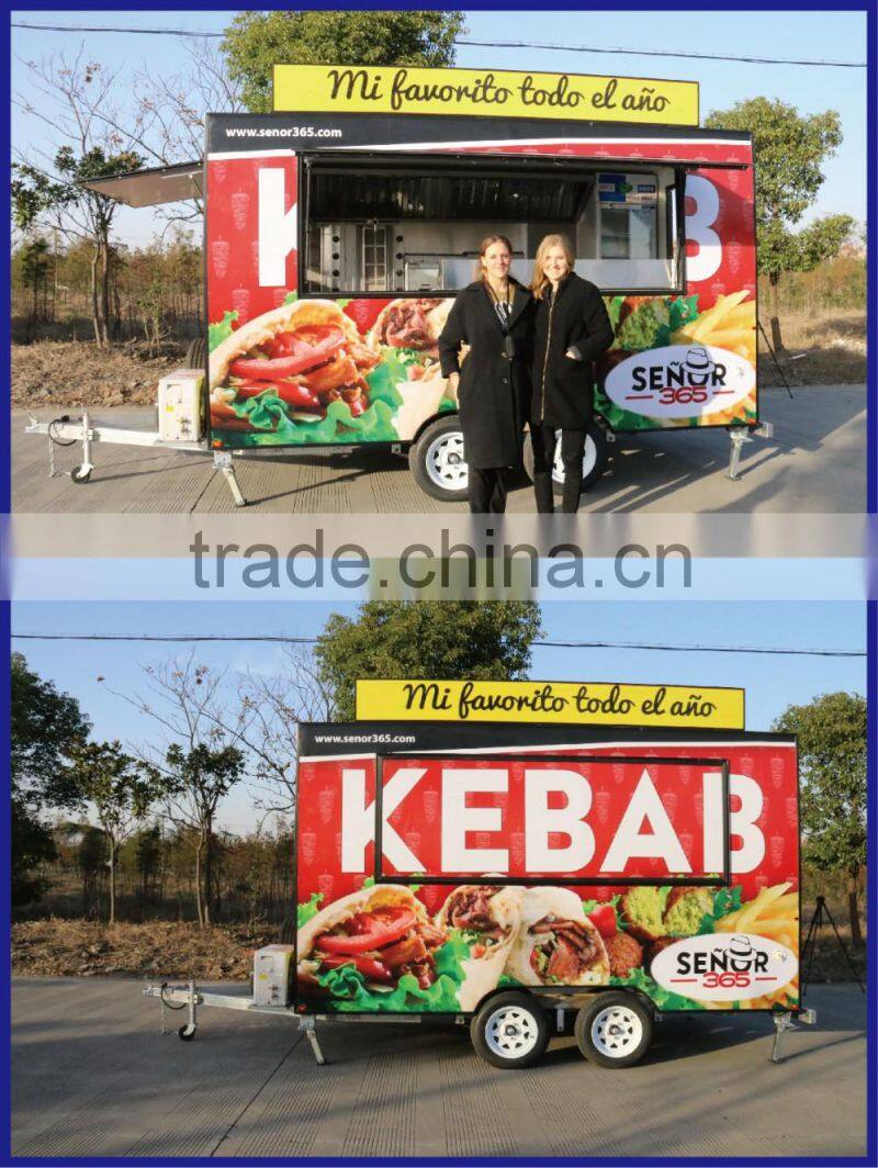 2015 hot sales best quality food cart with logo customzied food cart petrol food cart
