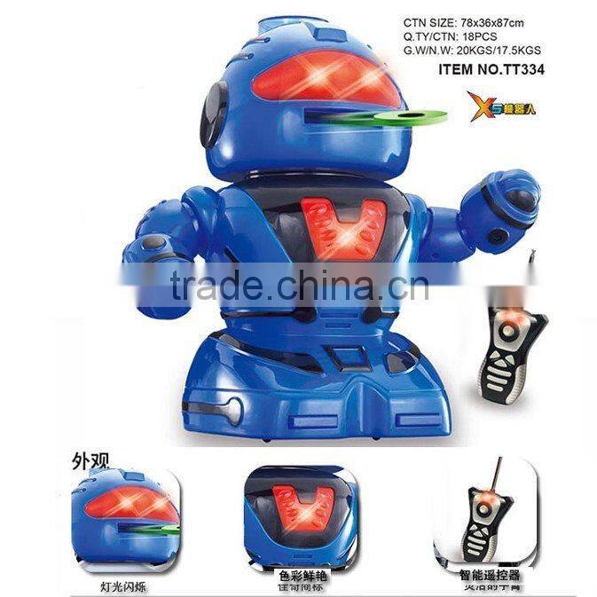 Remote control shooting EVA bullet music flashing robot boy toys HY0013253