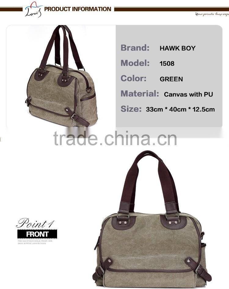 wholesale blank green canvas tote man Bag