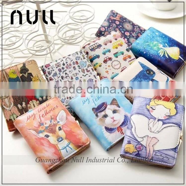 Latest Design Ladies Leather Animal Coin Women Wallet Purse Leather