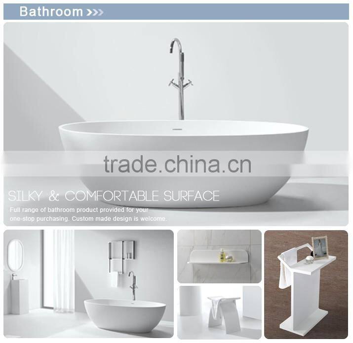 gel coat solid surface basin, artifical marble bath basin