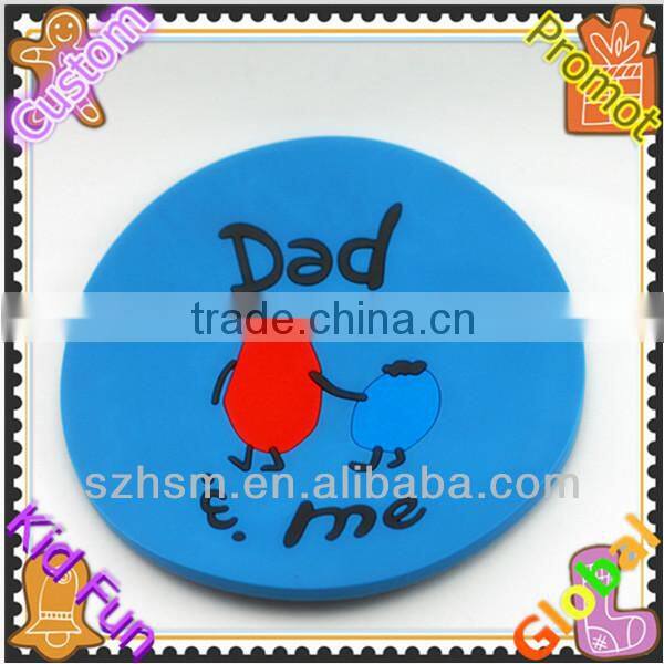 Cheap Cartoon custom souvenir PVC coatser