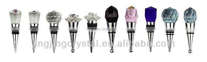 Wholesale high quality decorative crystal ball wine stopper