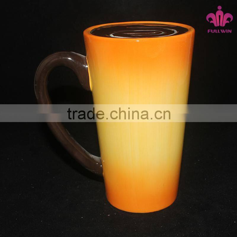 Ceramic coffee cup money bank box