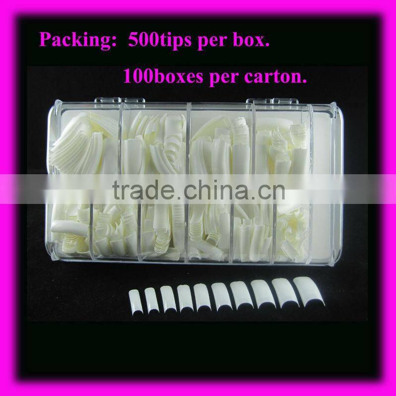 High Quality 500pcs with box acrylic nail tips wholesale