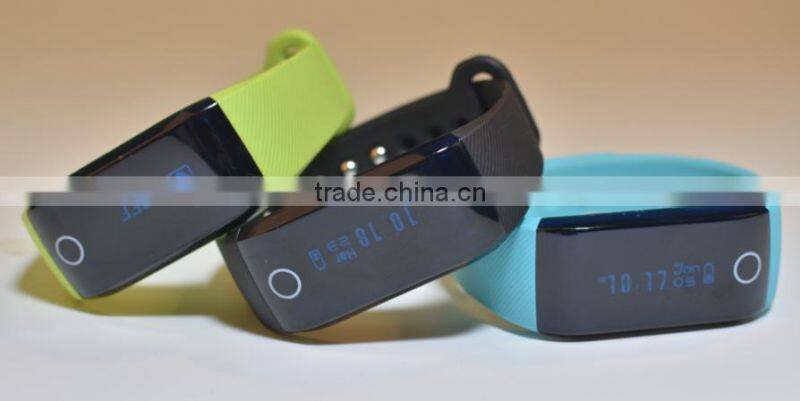Heart rate fitness band bluetooth optical wrist heart rate monitor activity and sleep tracker