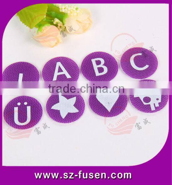 eco-friendly nylon magic hook and loop letters