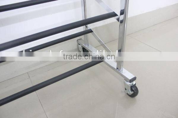 Practical 10 Tiers Shoe Display Rack Anti-slip Moveable Shoes Shelf