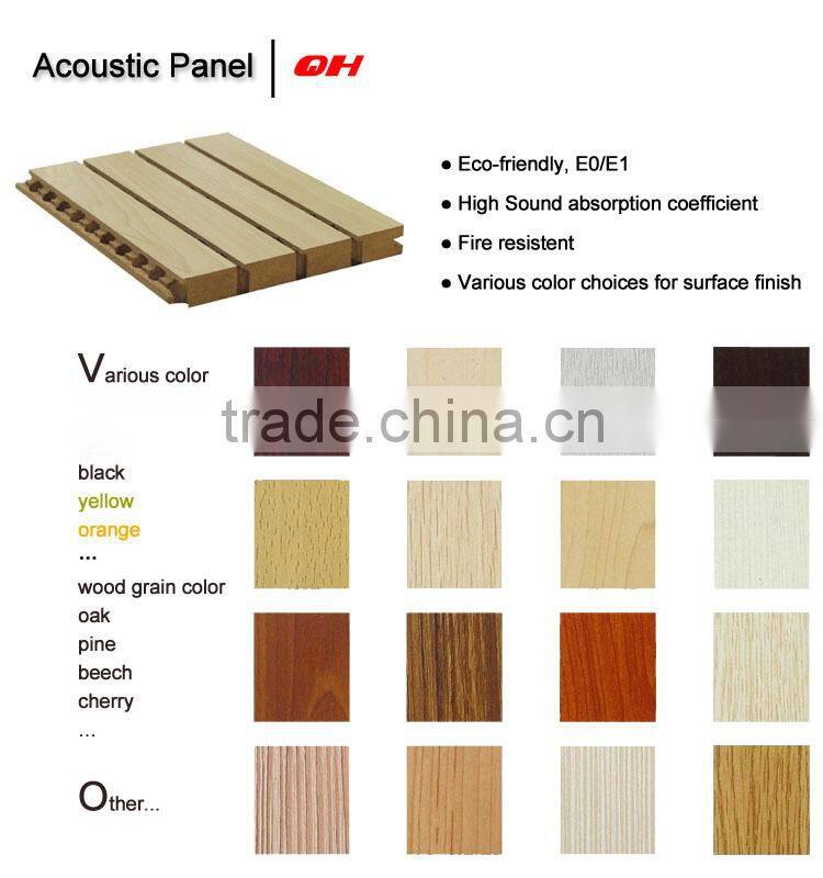 high quality sound absorbing board/perforated panel/acoustic mdf for decoration