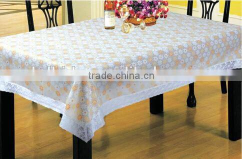 anti-slip table cloth, material EVA, 137*183cm flower printed table cover