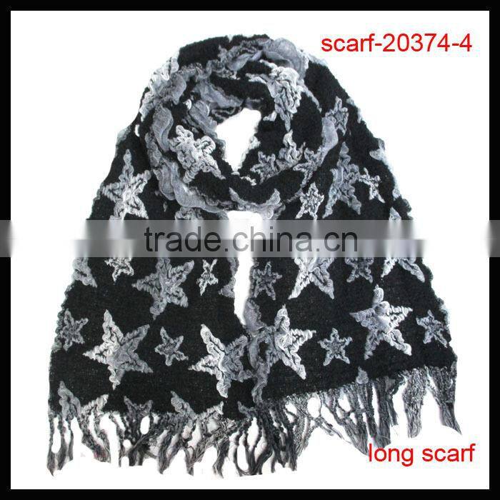 pashmina jacquard polyester fashion scarf/shawl