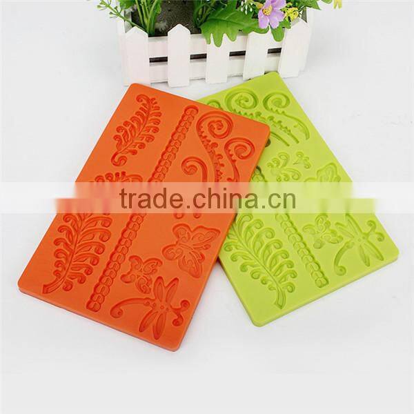 Beautiful flower leaf shaped silicone decorating cake tools