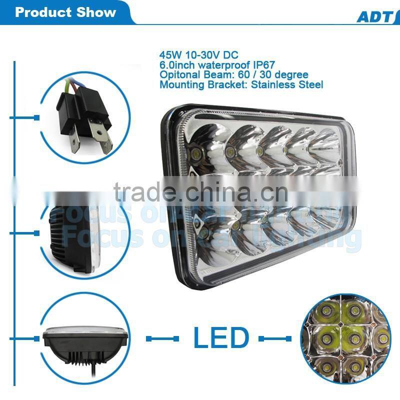 45W Spot Beam LED Work Light Bar Off-road Driving Light Truck ATV UTE Lamp
