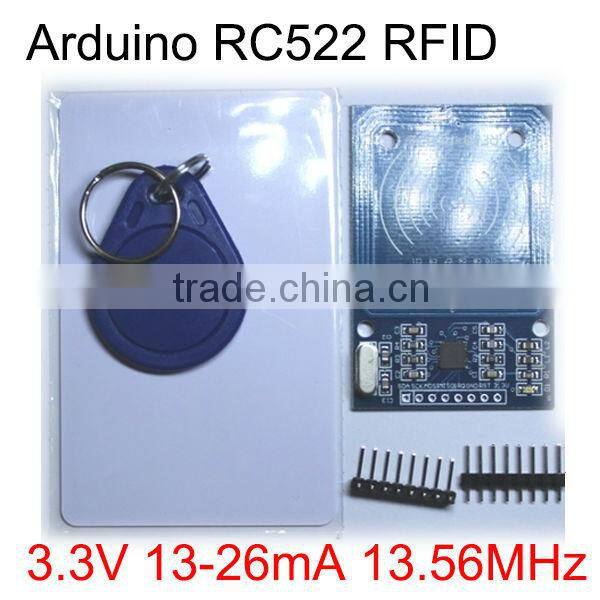 RC522 RFID RF IC Card Inductive Module + S50 White Card + Key Ring RF sensor