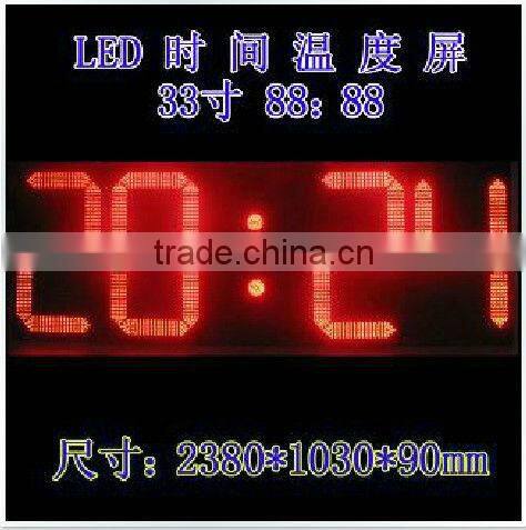 electronic wall display/wall mounted led clock display/stadium clock led display