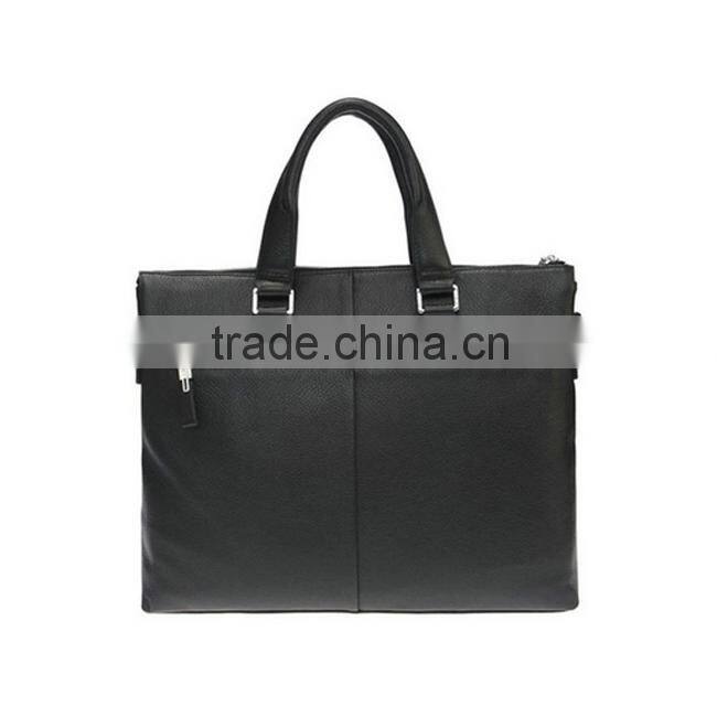 New design man business bag with front zipper tote bag top grade briefcase