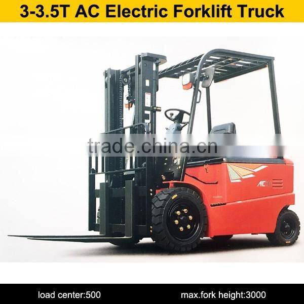3000kg AC electric forklift truck for sale
