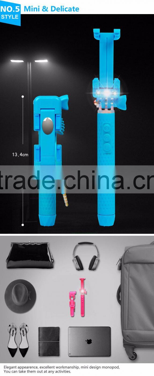 2015 hot sell osaka hockey stick selfie light with bluetooth speaker selfie for mini segway for iPhone android