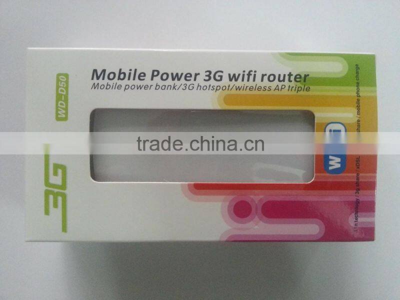 Mini 3g power Bank Portable 150Mbps 3G Wifi Router Wireless 3G /4G Hotspot RJ45 Support 3G USB Modem with Sim Card Slot Wi fi