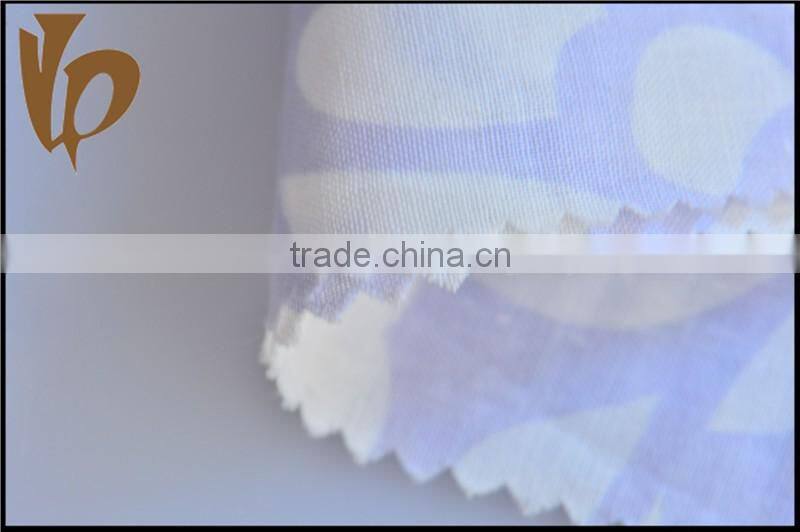 good quality ramie and cotton blended weave fabric with flower print