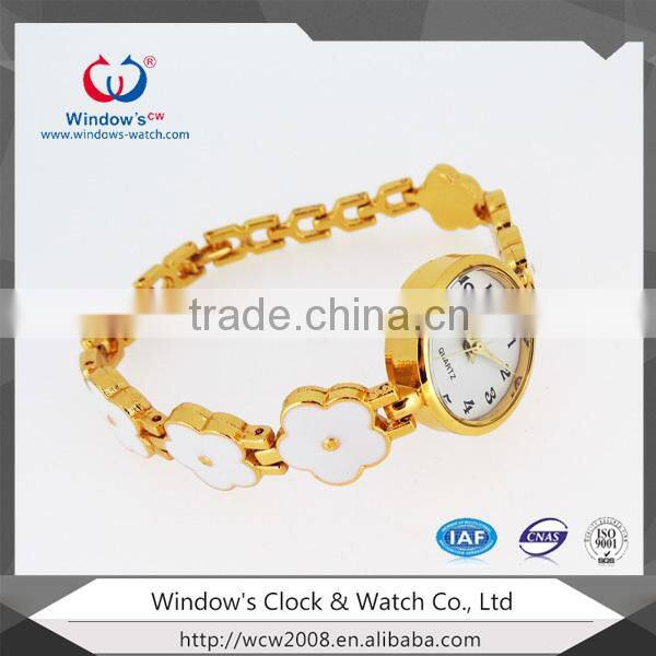 beautiful floral fancy watch girls hand chain watch