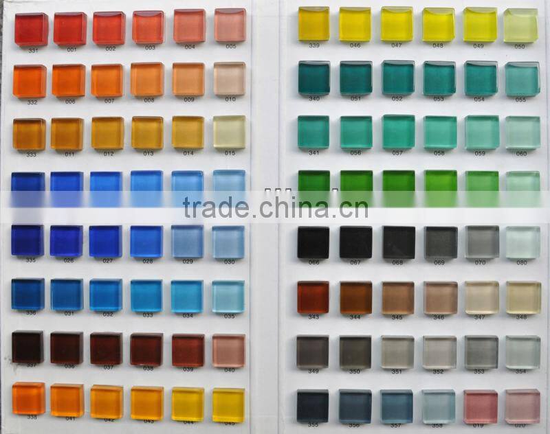 DIY material 3/8"x3/8" glitter glass mosaic tile
