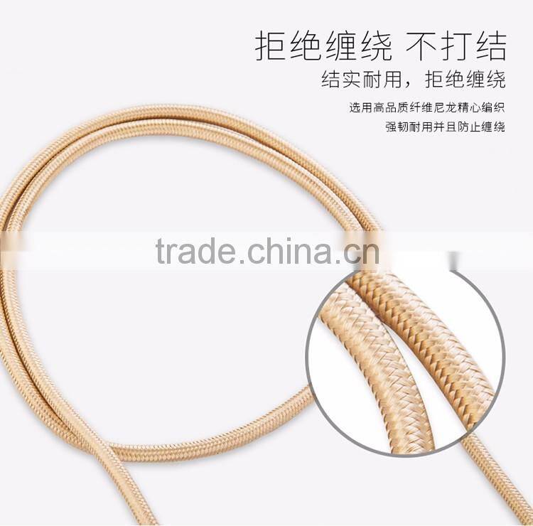 Stable quality usb cable multi charger metal cable 2 in 1 data cable