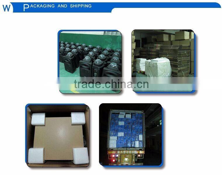 Indoor round ABS plastic trolley rechargeable PA speaker