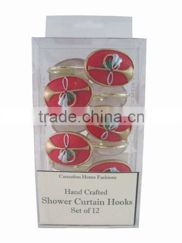 Shower Curtain,Christmas Time,Shower Curtain Hooks