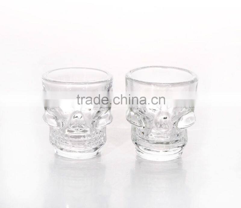 Clear Skull Shot Glass