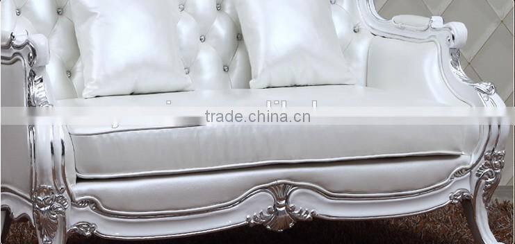 Factory wholesale living room furniture sofa, white leather sofa, luxury sofas