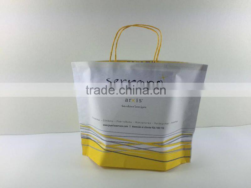 Kraft paper bag,easy bags with twisted handle, Europe sytle