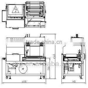 Automatic L-bar shrink wrap machine