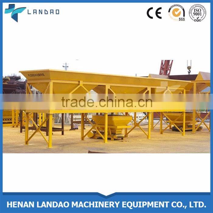Accurate weighing PLD aggregate storage bin for batching plant
