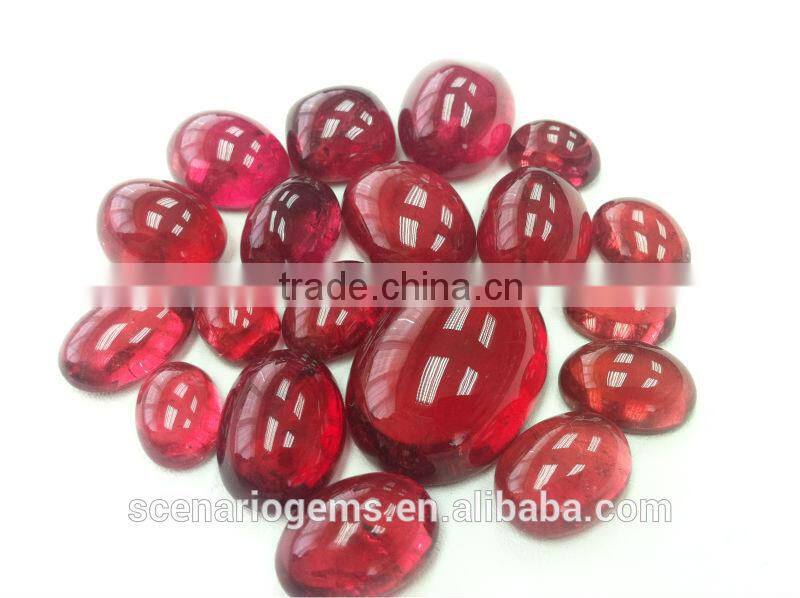 #AEZZ Natural Multi-Shape Cabs Loose Gemstone Rubellite Cabochon
