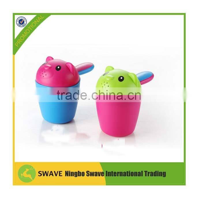 Lovely Bear shape Bath Shampoo Rinse Cup for child /Safe plastic Child Wash Hair cartoon Bath Shampoo Rinse Cup P76520