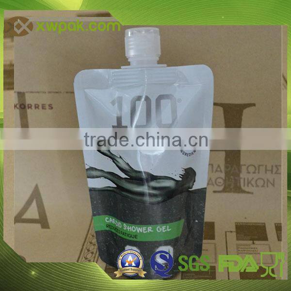 resealable stand up pouch with spout