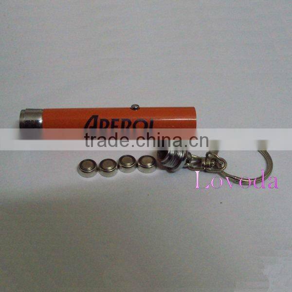 fashional key holder with led bulb torch , printing your logo and for promotional gifts JLP-036 led logo keychain