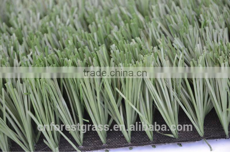 Super resilient fiber soccer artificial grass for heavy traffic use